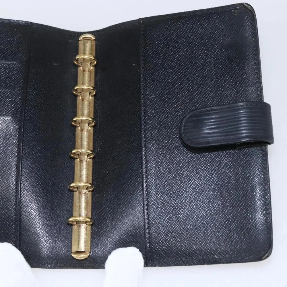 LOUIS VUITTON Epi Agenda PM Day Planner Cover Black